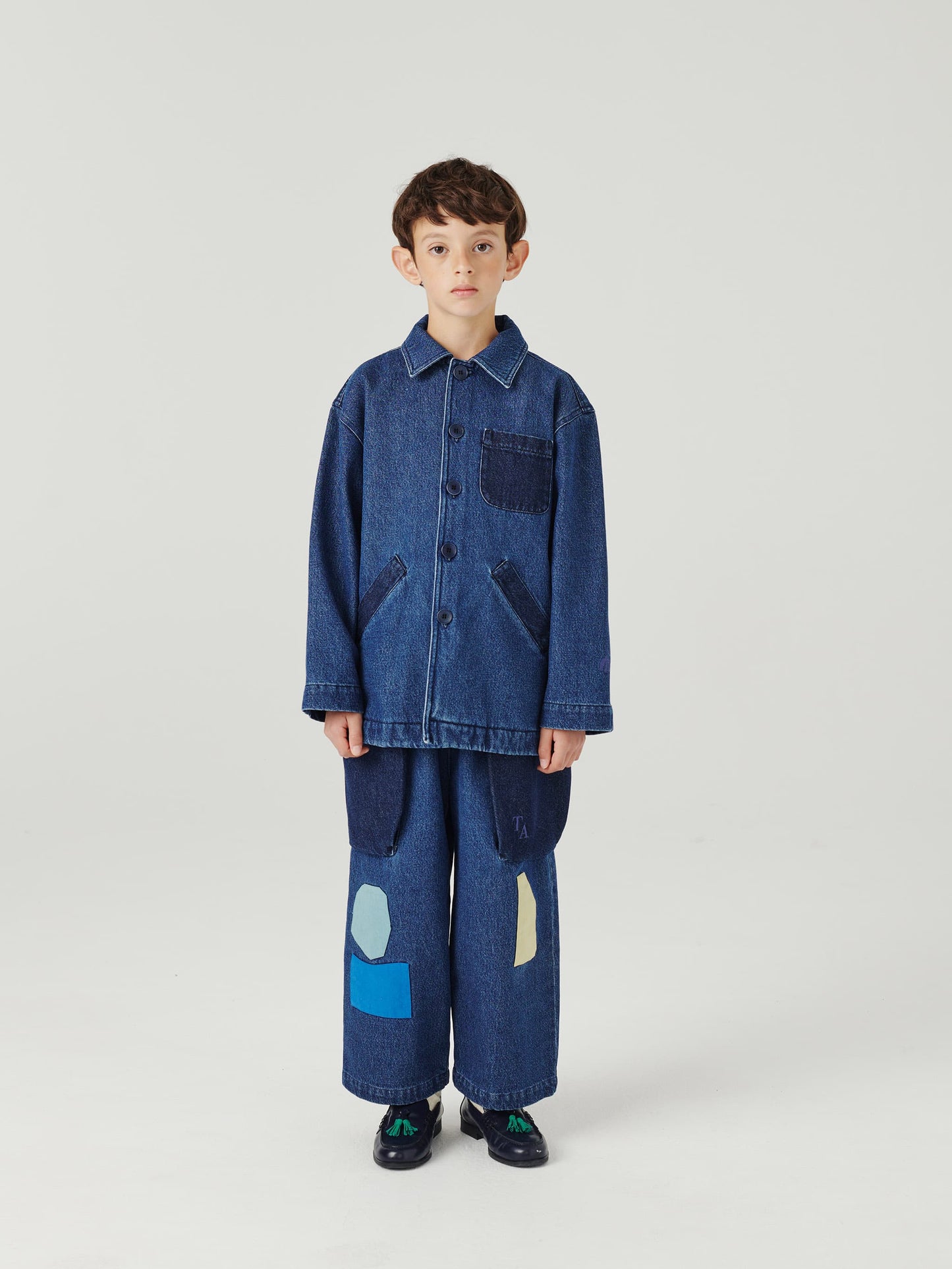Collage Denim Trousers