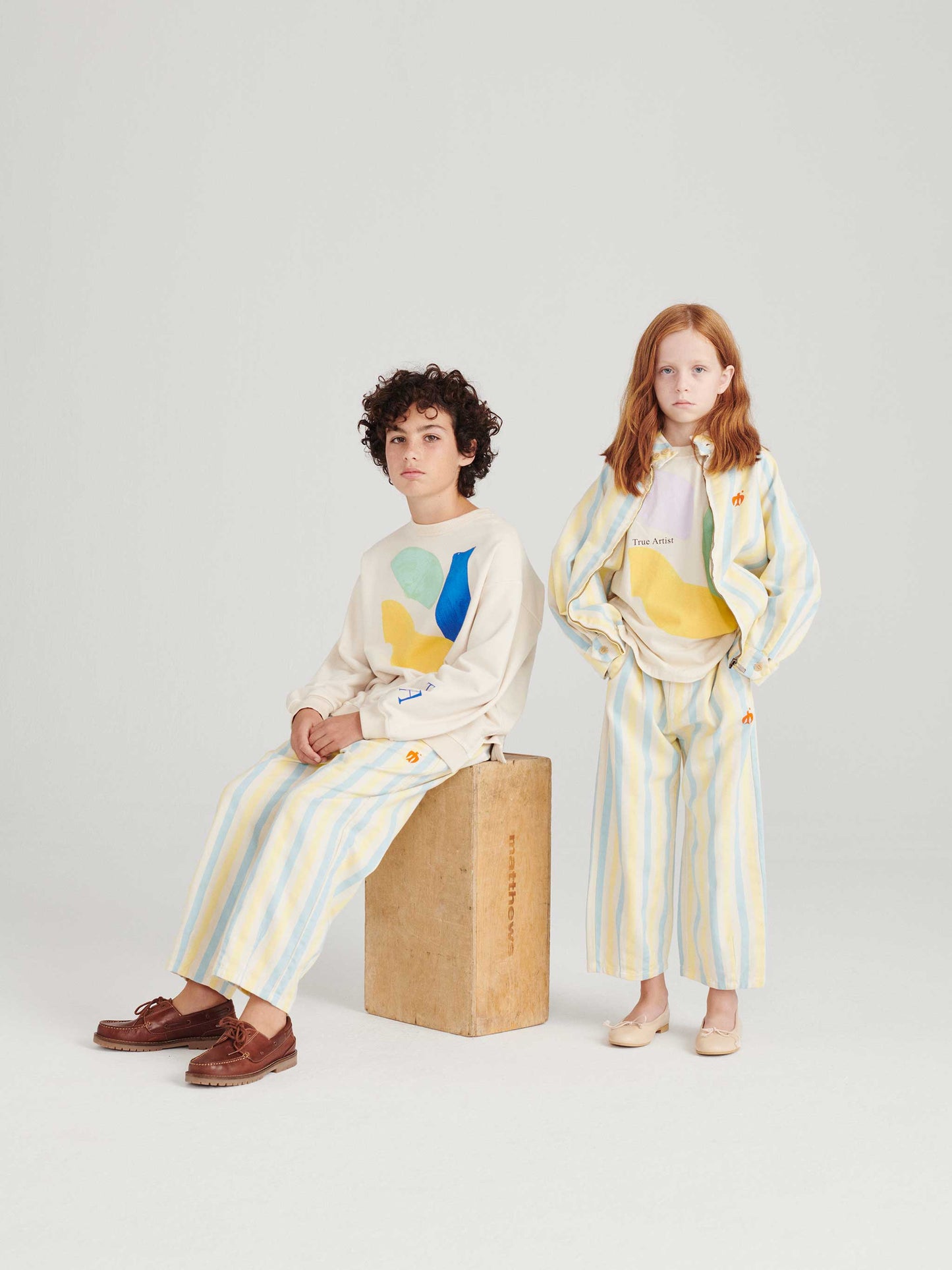 Papier Collé Bleu Sweatshirt