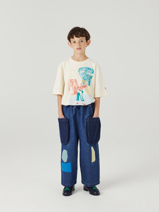Collage Denim Trousers