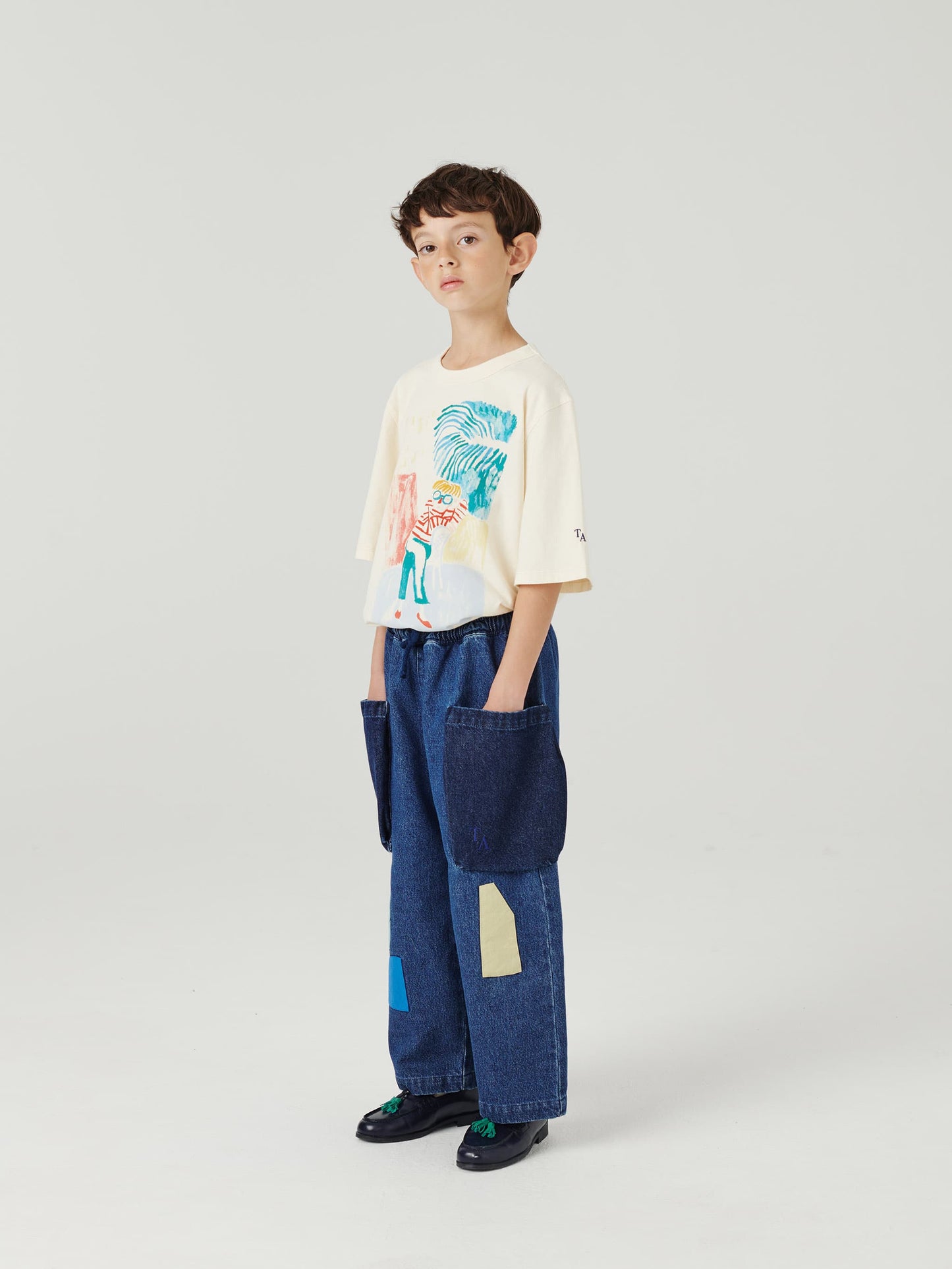 Collage Denim Trousers