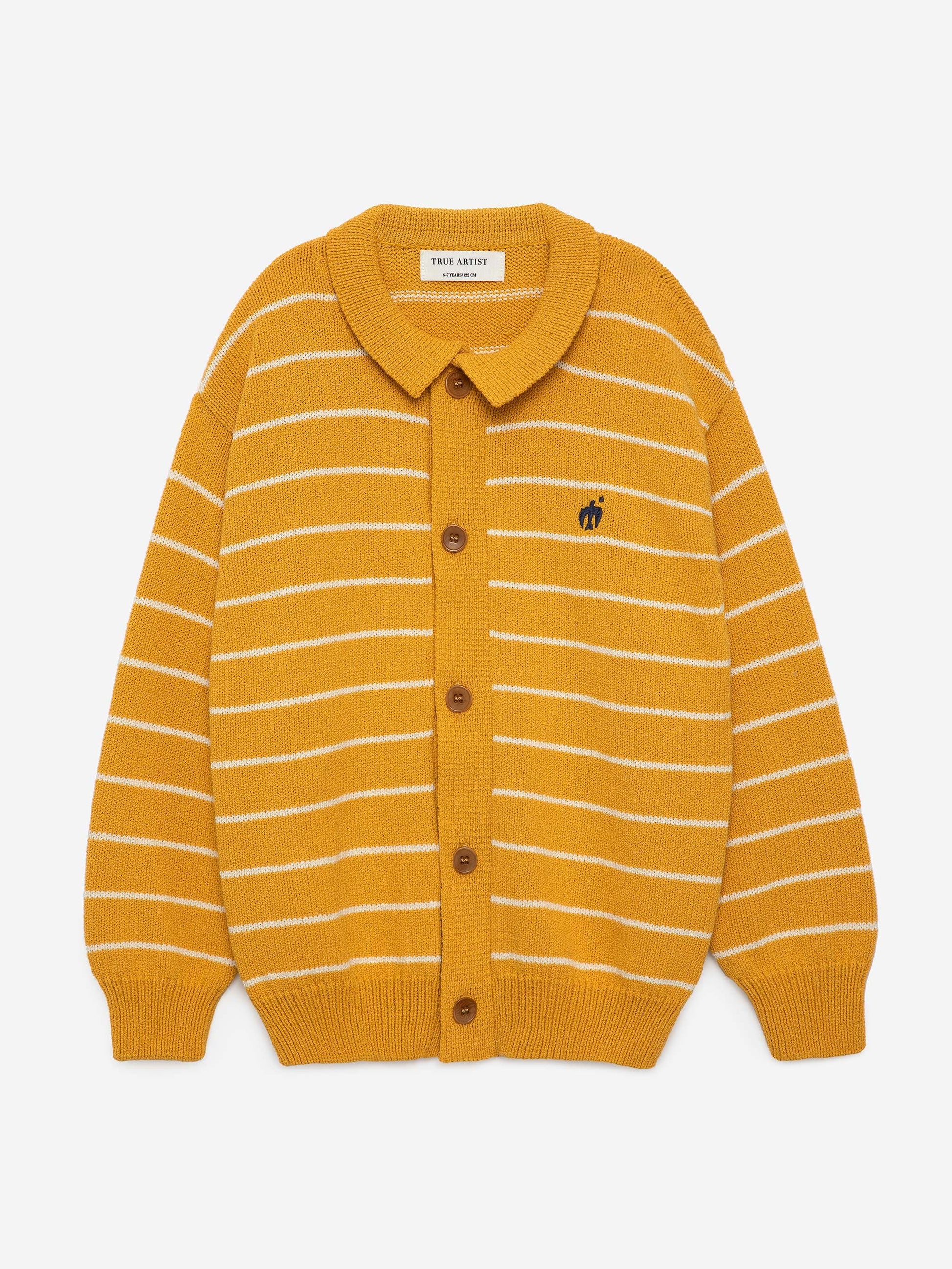 Pullover Curryfarbene Strickjacke Cardigan Nº03 Curry True Artist