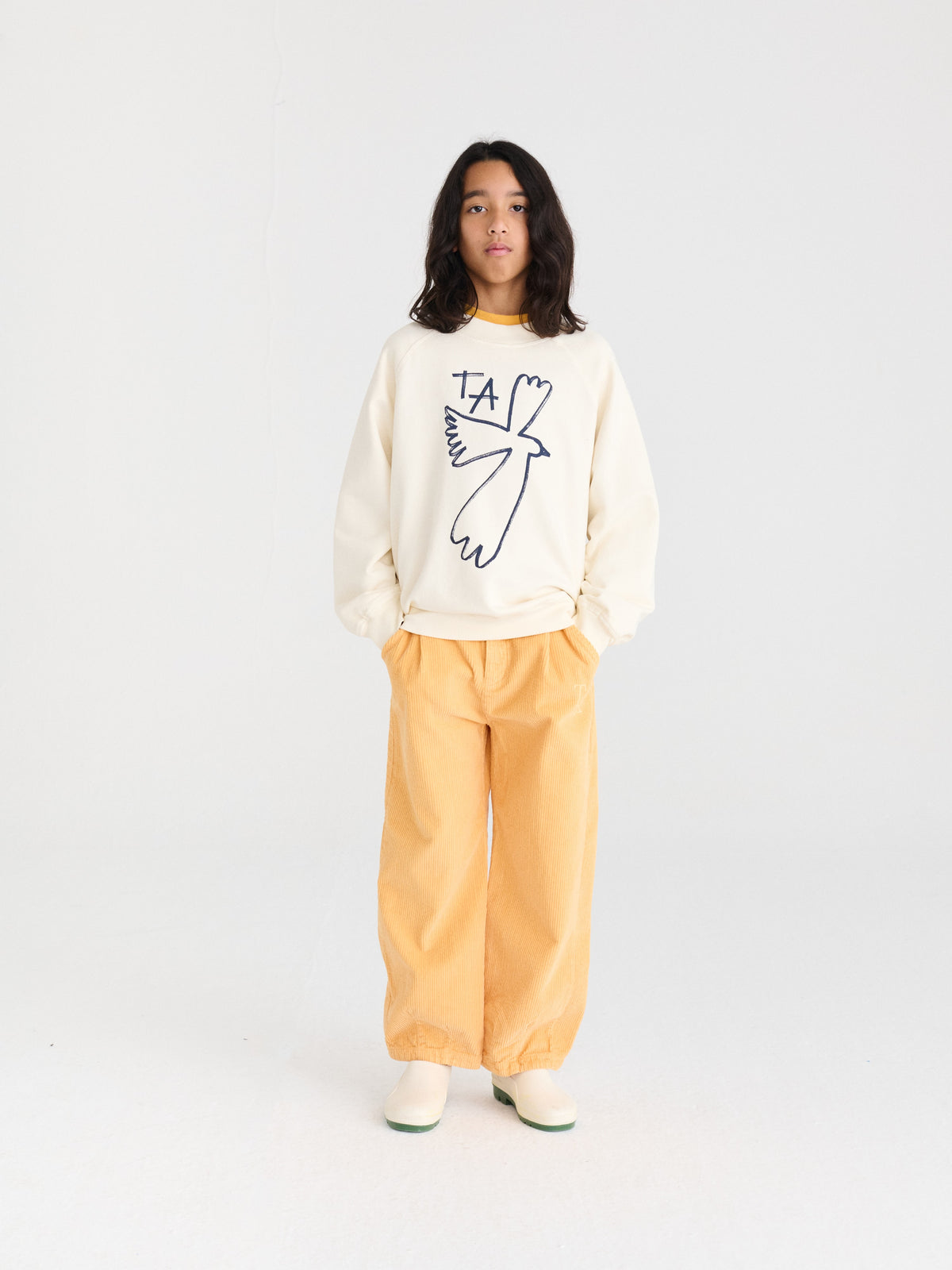 Sweatshirt nº01 Ivory White Bird