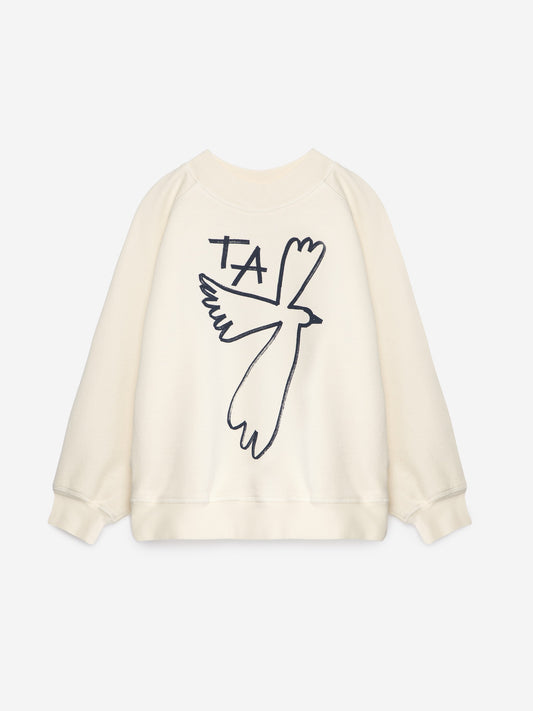 Sweatshirt nº01 Ivory White Bird
