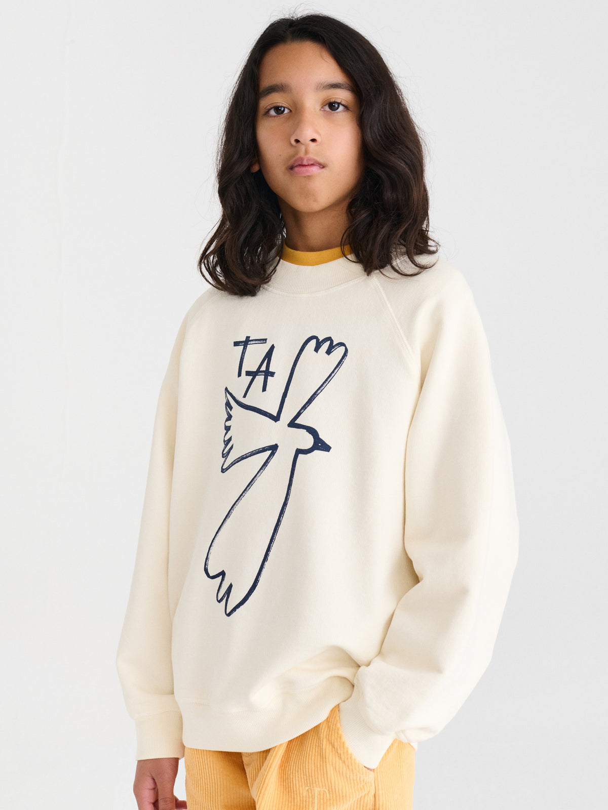 Sweatshirt nº01 Ivory White Bird