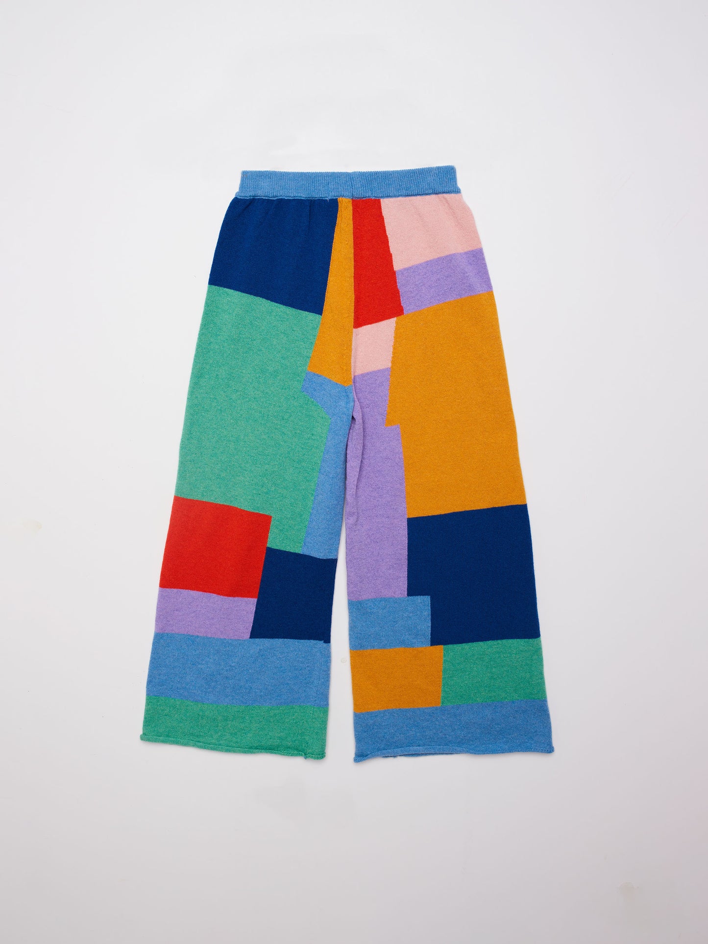 Fine knit intarsia pants